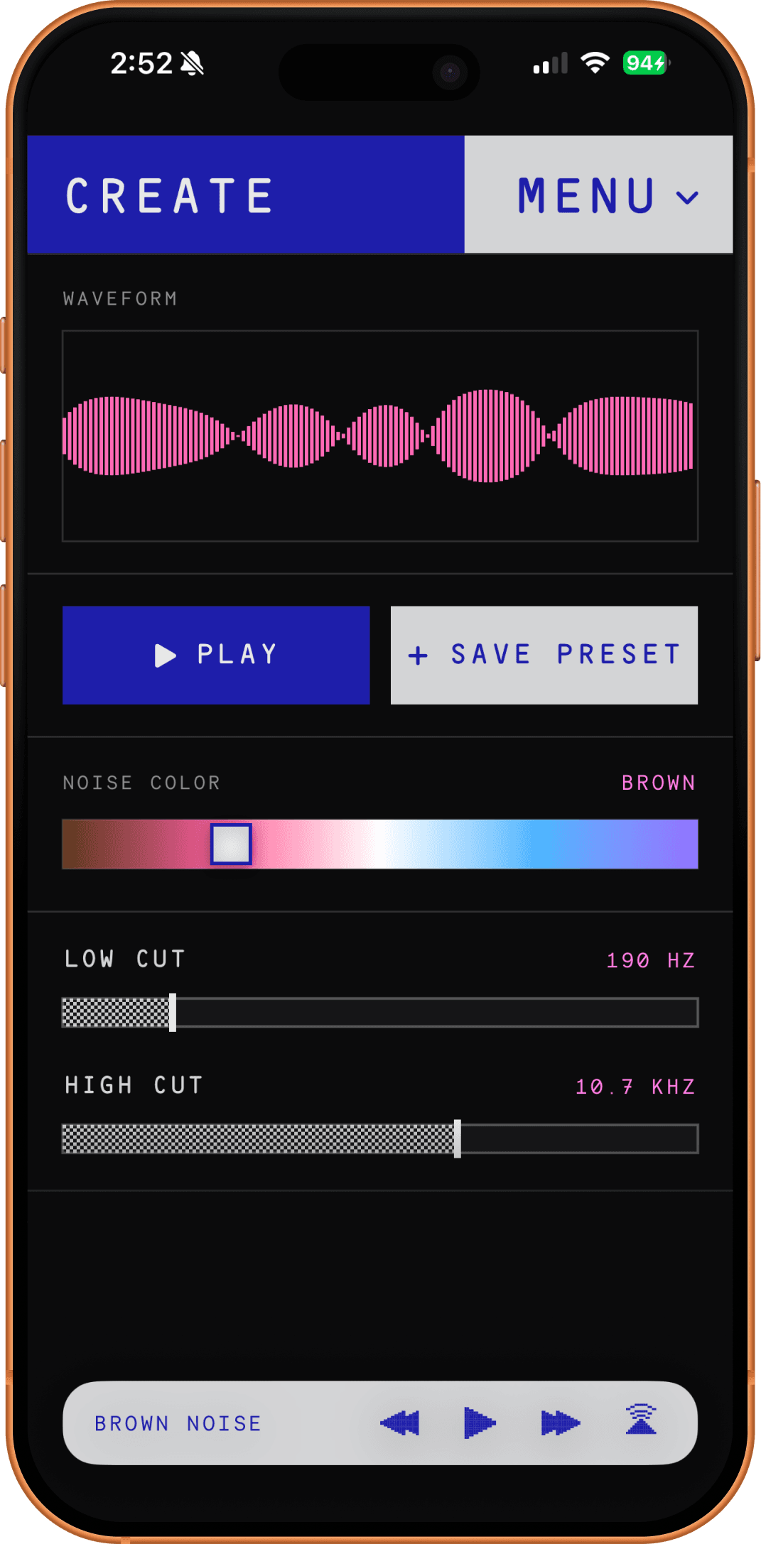Drones noise creation