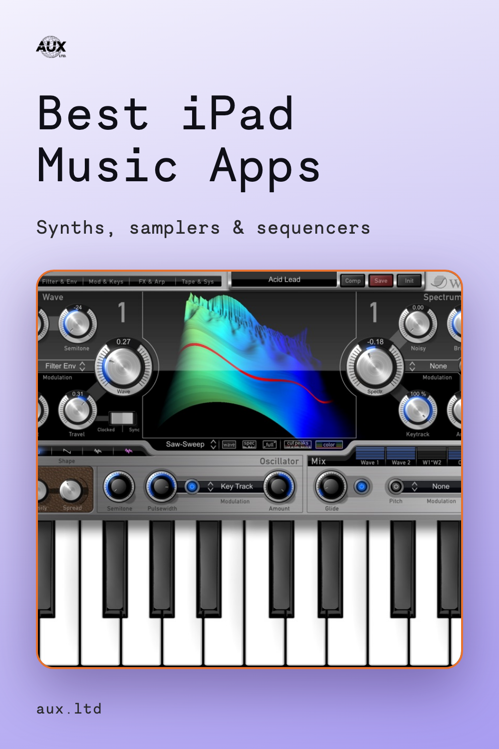 A comprehensive guide to the best iPad instruments and production tools — synths like Nave, Synth One and SynthMaster One, the full Moog catalog, Korg iM1 and Module Pro, Pianoteq, GeoShred, samplers like Koala and Drambo, Loopy Pro, Fugue Machine, Fluss, Eventide effects, and more. Instruments you build tracks from, not just DAWs.